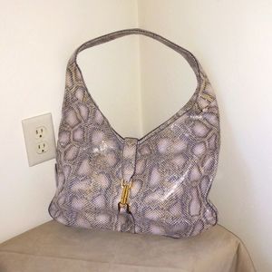 GILLI RARE SNAKE PRINT LEATHER SHOULDER BAG NWOT